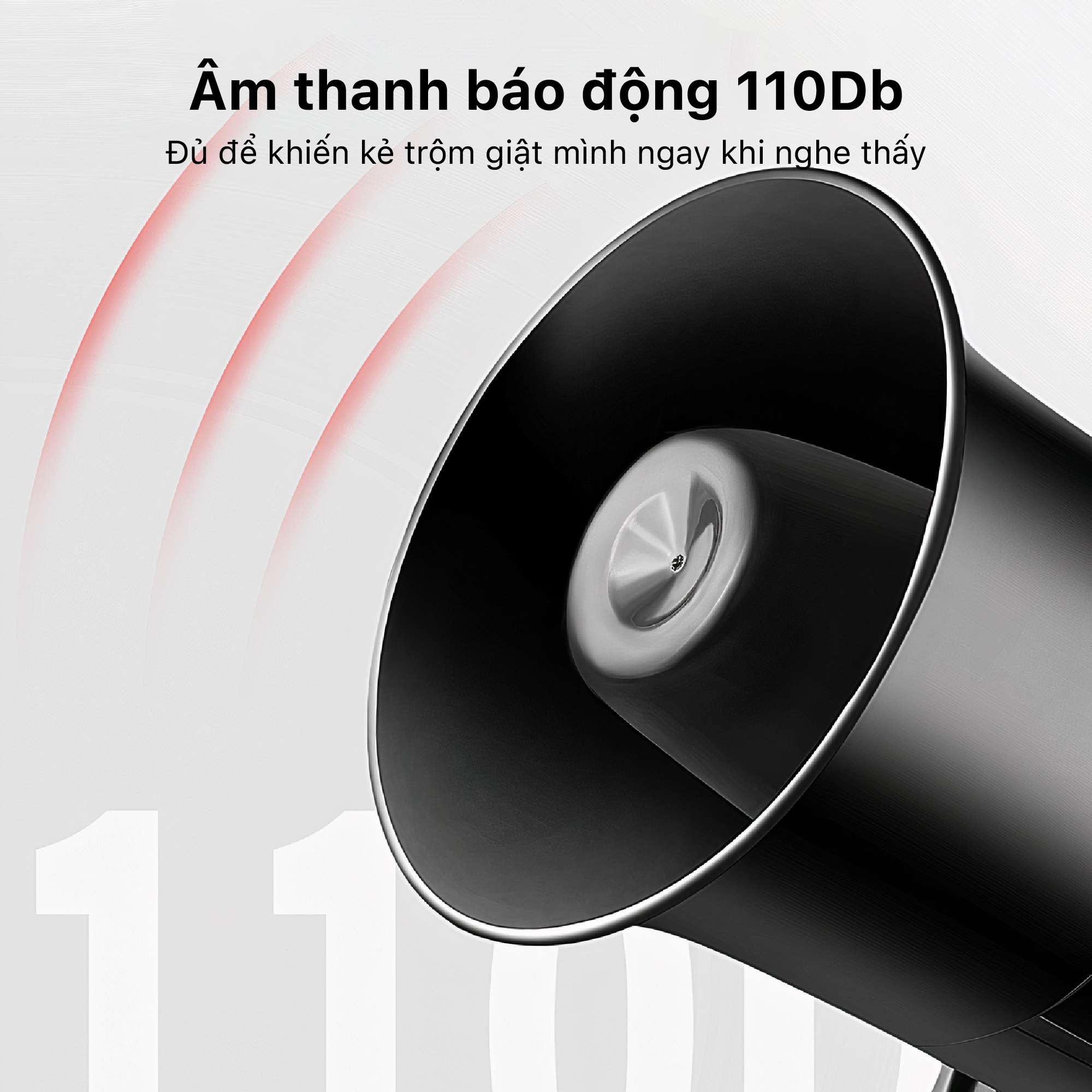 Còi báo động chống trộm ngoài trời 12V PINGRON PR-S02 - Âm thanh báo động 110dB, chống nước tốt, phù hợp với nhiều trung tâm