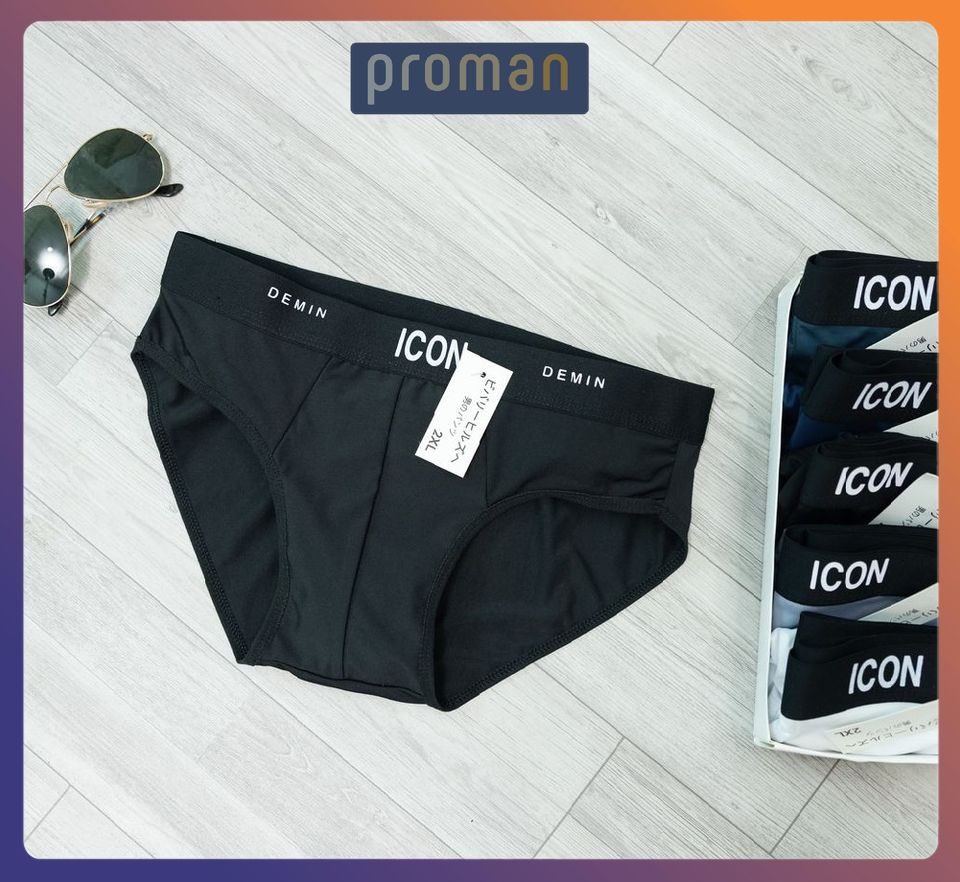 Quần Lót Nam thun lạnh tam giác ICON co dãn 4 chiều thoáng mát, quần sịp nam thám hút mồ hôi SIC01 - PROMAN