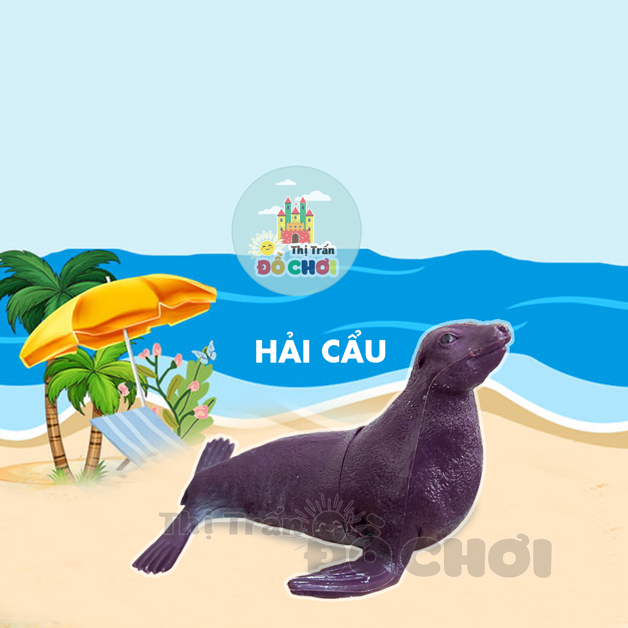 Đồ chơi mô hình động vật biển nhựa dẻo hàng Việt Nam cho bé HT-7506