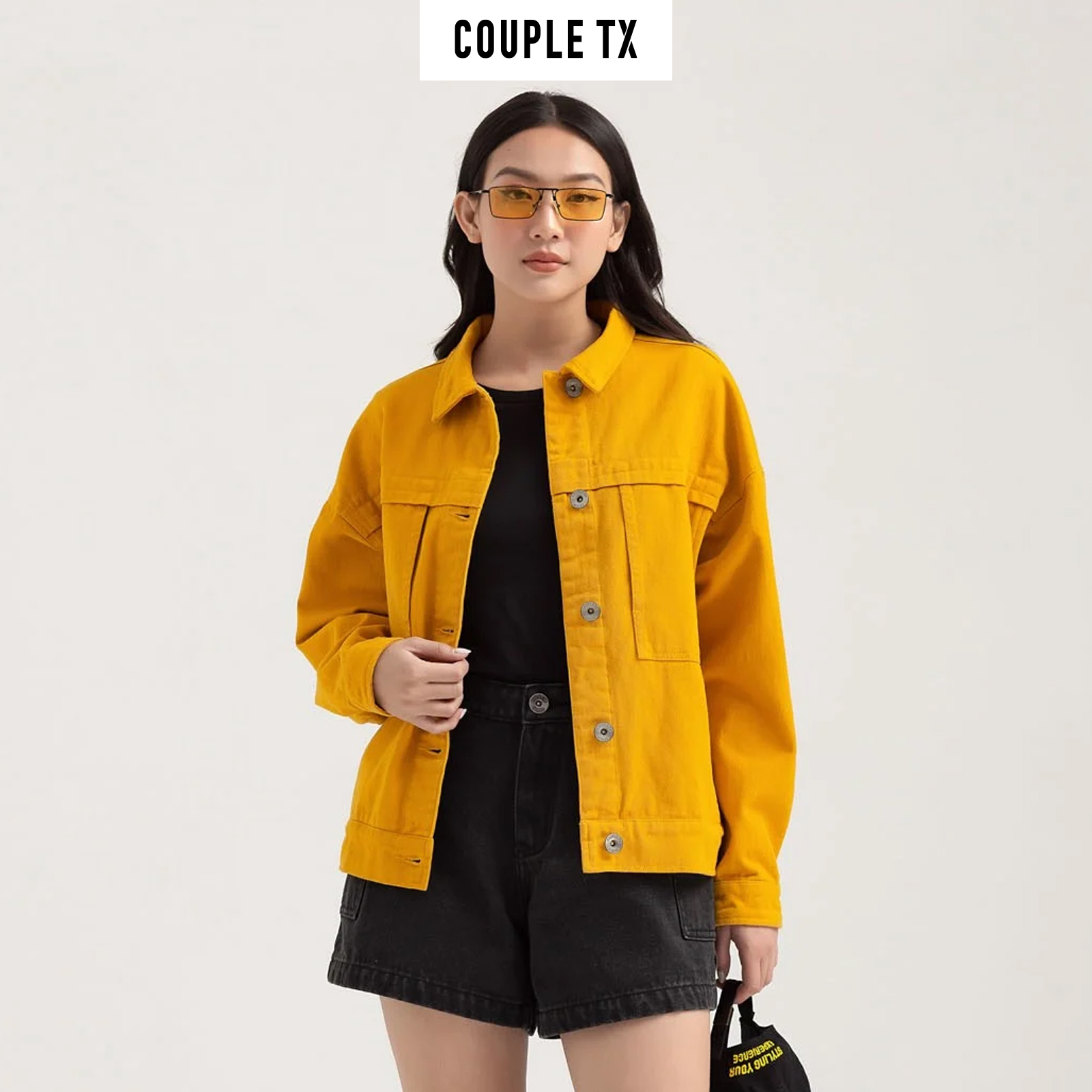 Hình ảnh COUPLE TX - Áo Khoác Nữ Khakis Túi Đắp WOF 2030