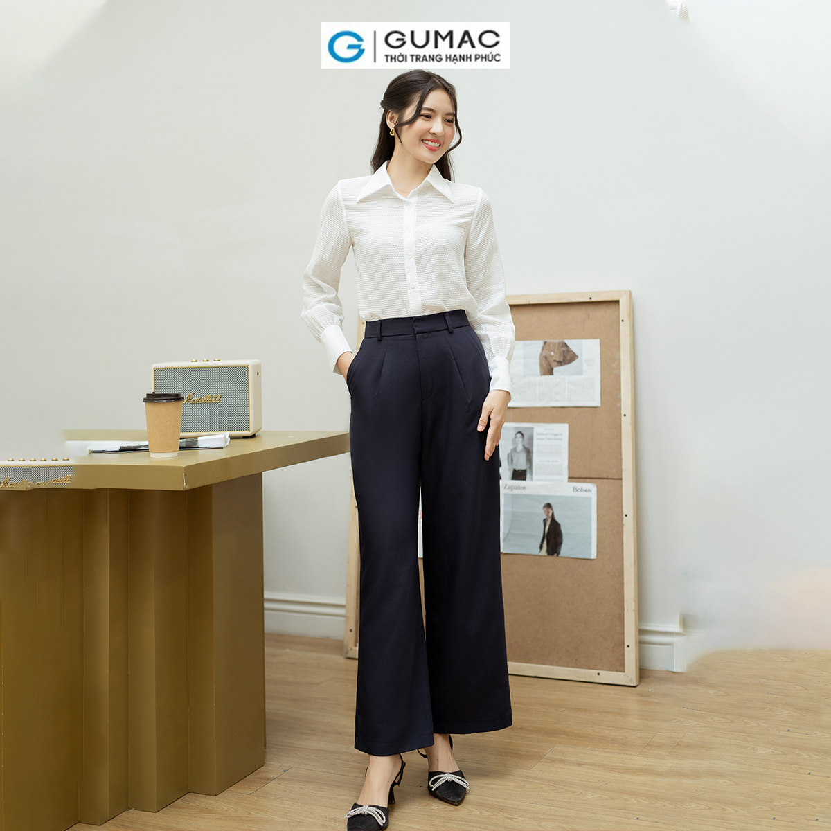 Áo sơ mi cơ bản GUMAC AD08061