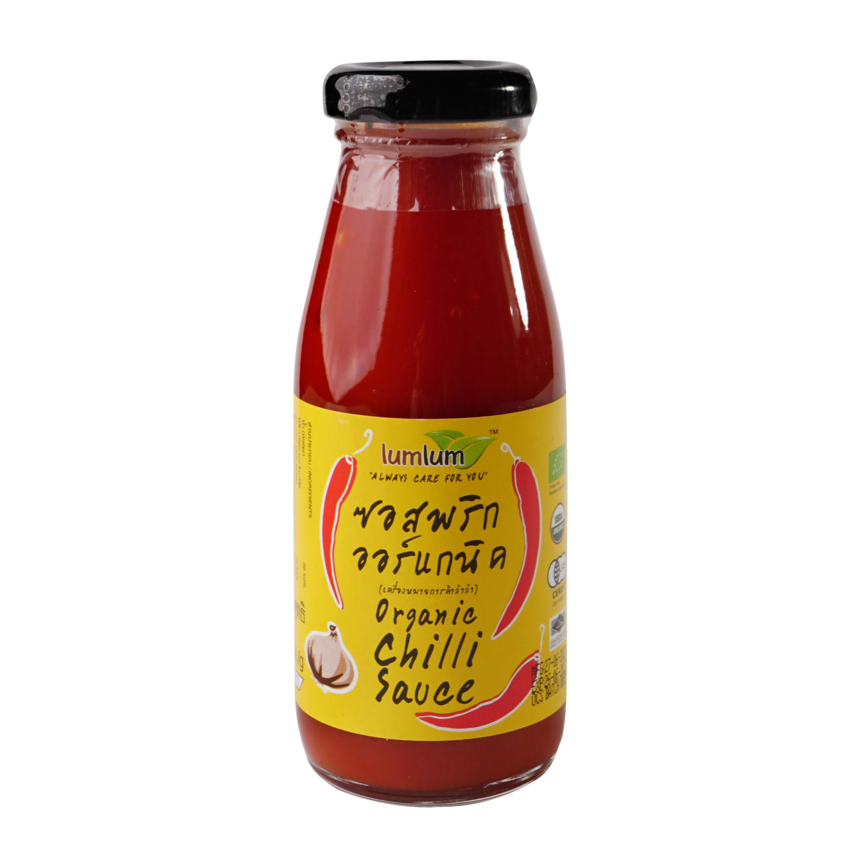 Sốt Ớt  Hữu Cơ Kiểu Thái 200g Lumlum Organic Chilli Sauce