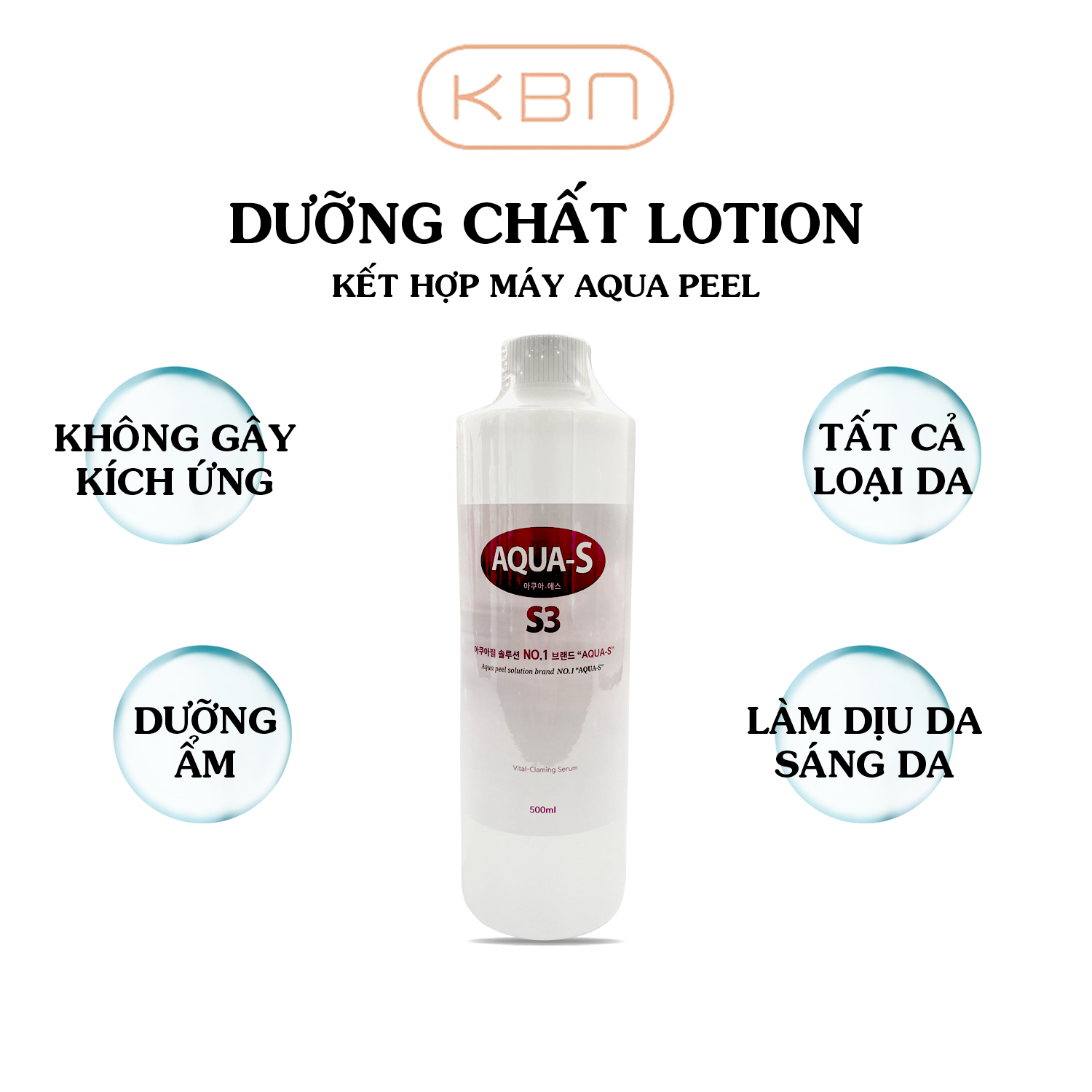 Dưỡng Chất Lotion (500ml) - Dưỡng Da, Cấp Ẩm (Dùng Kết Hợp Máy Aquapeel) (Hàng Chính Hãng)