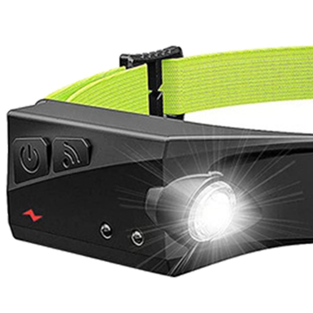 COB LED Headlamp Lamp Sensor Head Flashlight for Running Outdoor Hunting Cycling