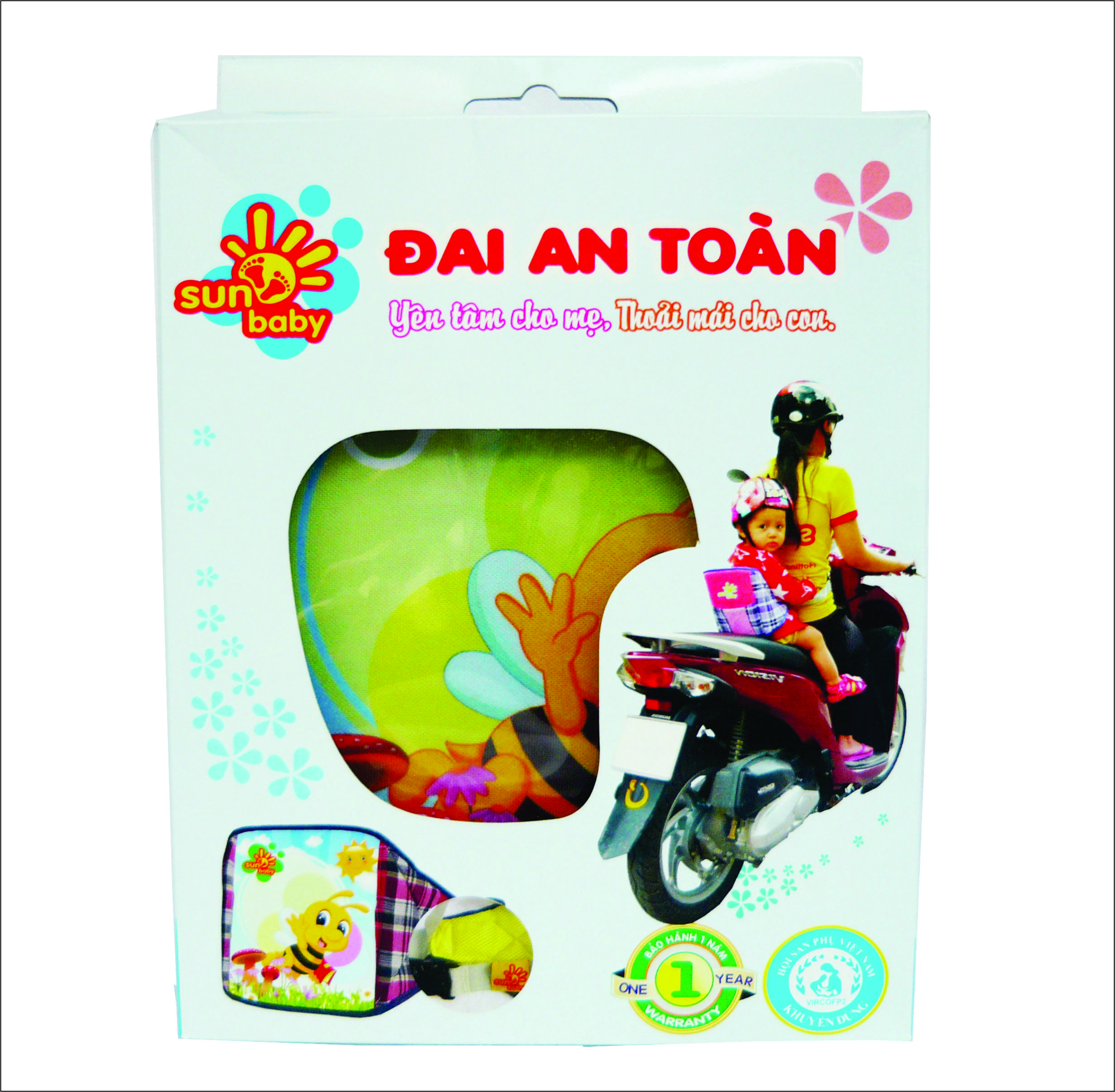 Đai an toàn cho bé đi xe máy- Đai nhỏ Sunbaby- DN2022