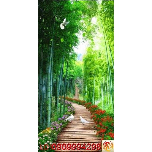 TRANH DÁN TƯỜNG LỐI ĐI THIÊN NHIÊN