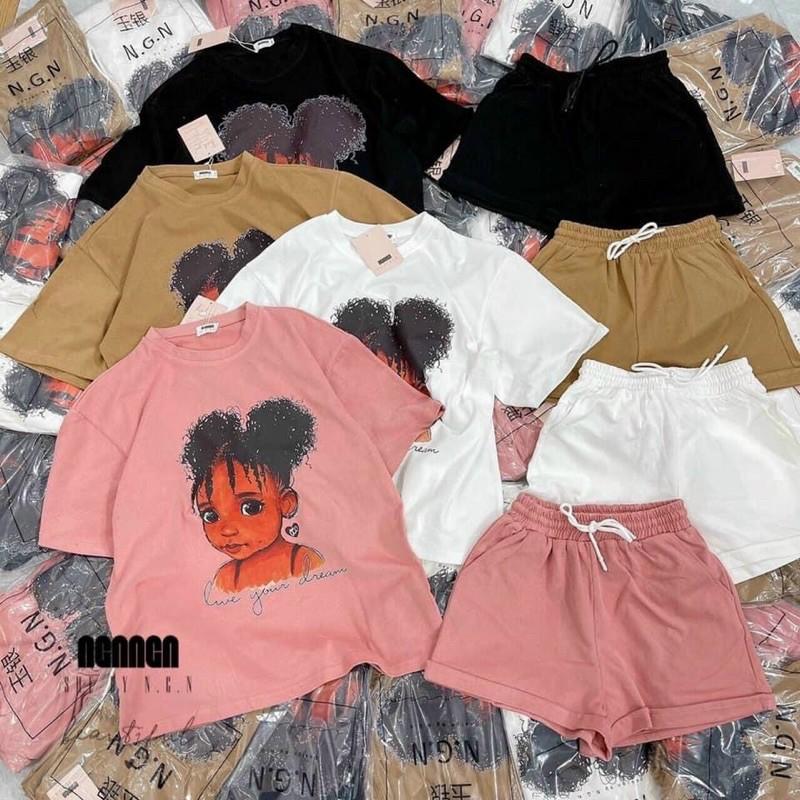 Set đùi cotton siêu xinh - chuẩn hàng quảng châu -C