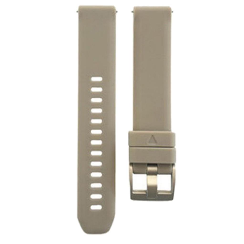 2Pcs Women Men Soft Silicone Rubber Watch Bands Repalcement Quick Release Strap 20mm, Army Green+Gray