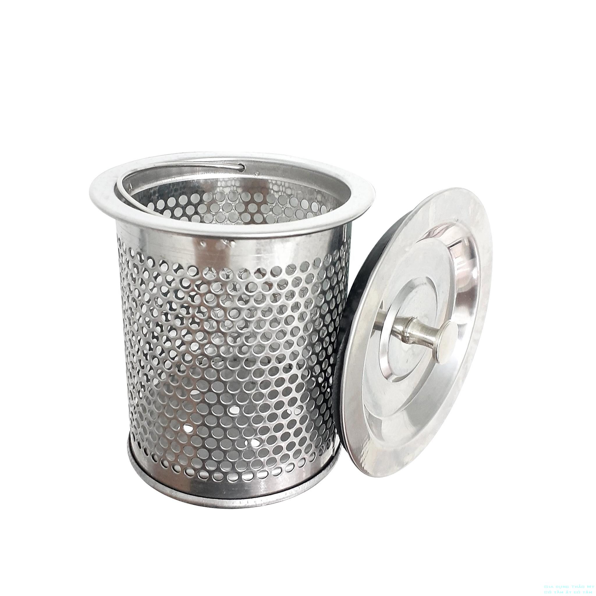 Nắp đậy bồn rửa chén inox, Giỏ lọc rác bồn rửa bát