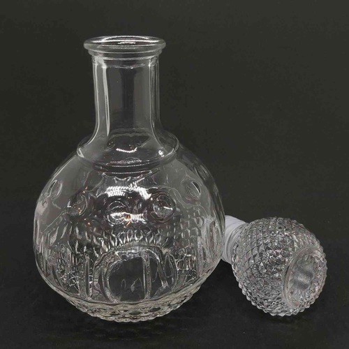 Chai Thủy Tinh Dáng Tròn 1000ml Cao Cấp Nắp Thủy Tinh.
