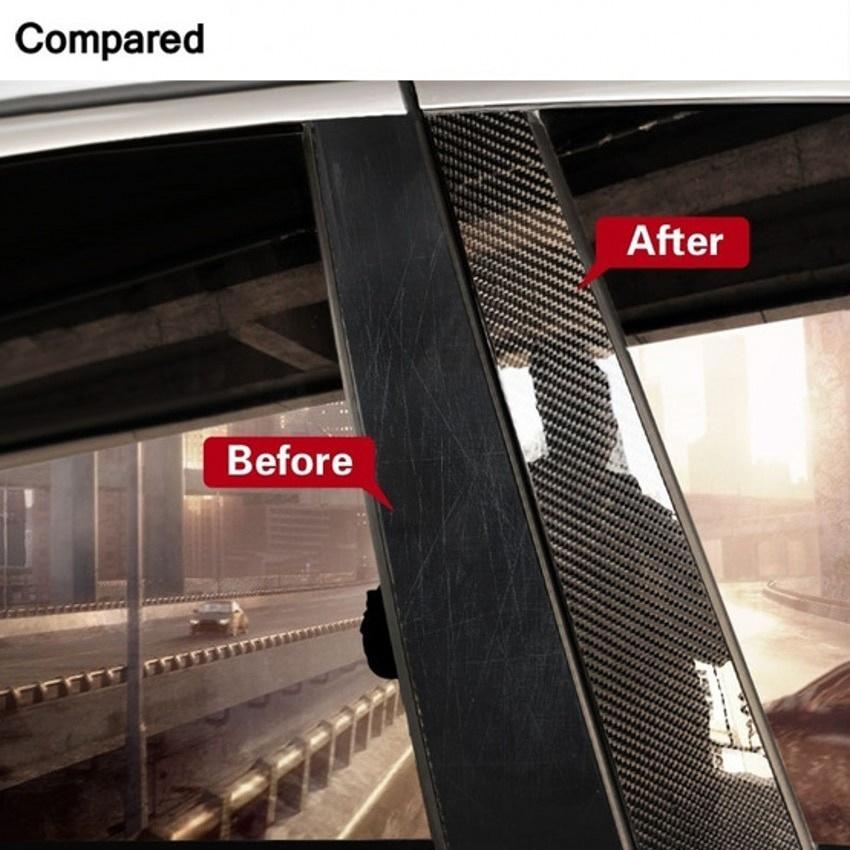 5/7/10 Mét decal Carbon Bảo Vệ Miếng Dán Chống Trầy, Ốp chân Gắn Cửa Bảo Vệ chống Bước Trang Trí Xe Ô Tô Băng Fiber 3D - 5cm, 5cm