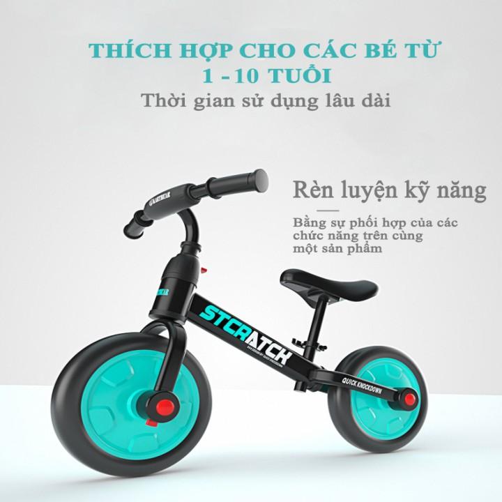 Xe thăng bằng xe đạp 2 trong 1 BABY BIKER cho bé  tặng bao tay và nón bảo hộ