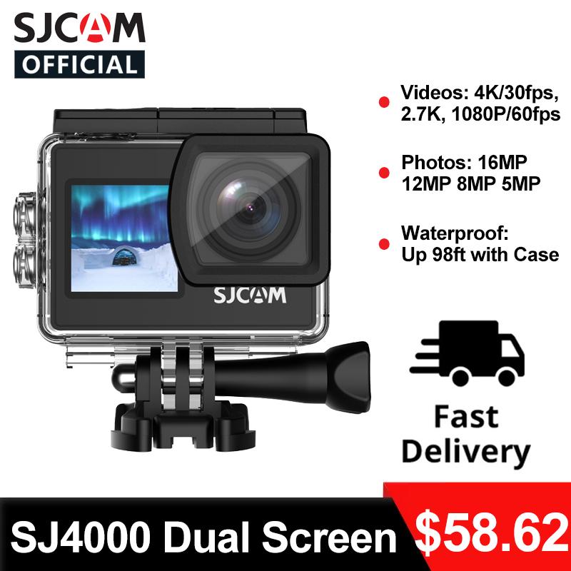 SJCAM Action Camera SJ4000 Series SJ4000 AIR & SJ4000 Dual Screen 4K 30FPS WIFI Underwater Waterproof Sports Video DV Cameras