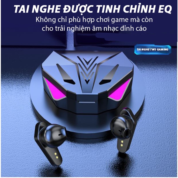 Tai nghe không dây gaming X15 TWS - Chống Thấm Nước IPX5 - Bluetooth 5.0 - Cảm biến chạm - Độ trễ thấp - Hàng chính hãng