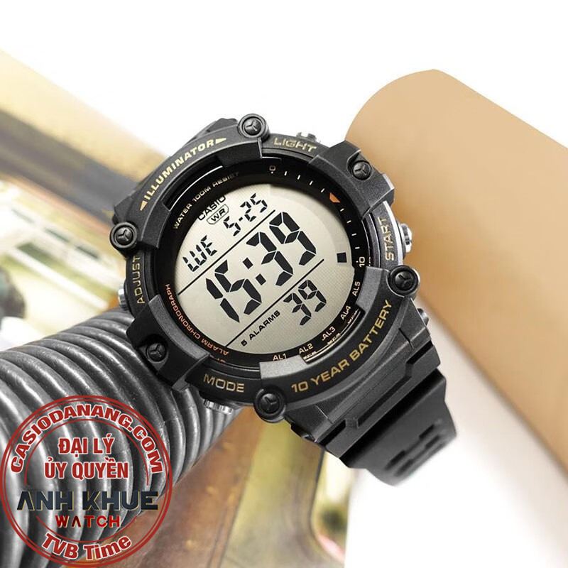 Đồng hồ nam dây nhựa Casio Standard chính hãng AE-1500WHX-1AVDF (51mm)