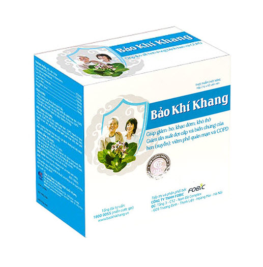 Viên Uống BẢO KHÍ KHANG - Giúp Giảm Ho Khang, Dễ Thở Hơn Trong Bệnh Hen và COPD