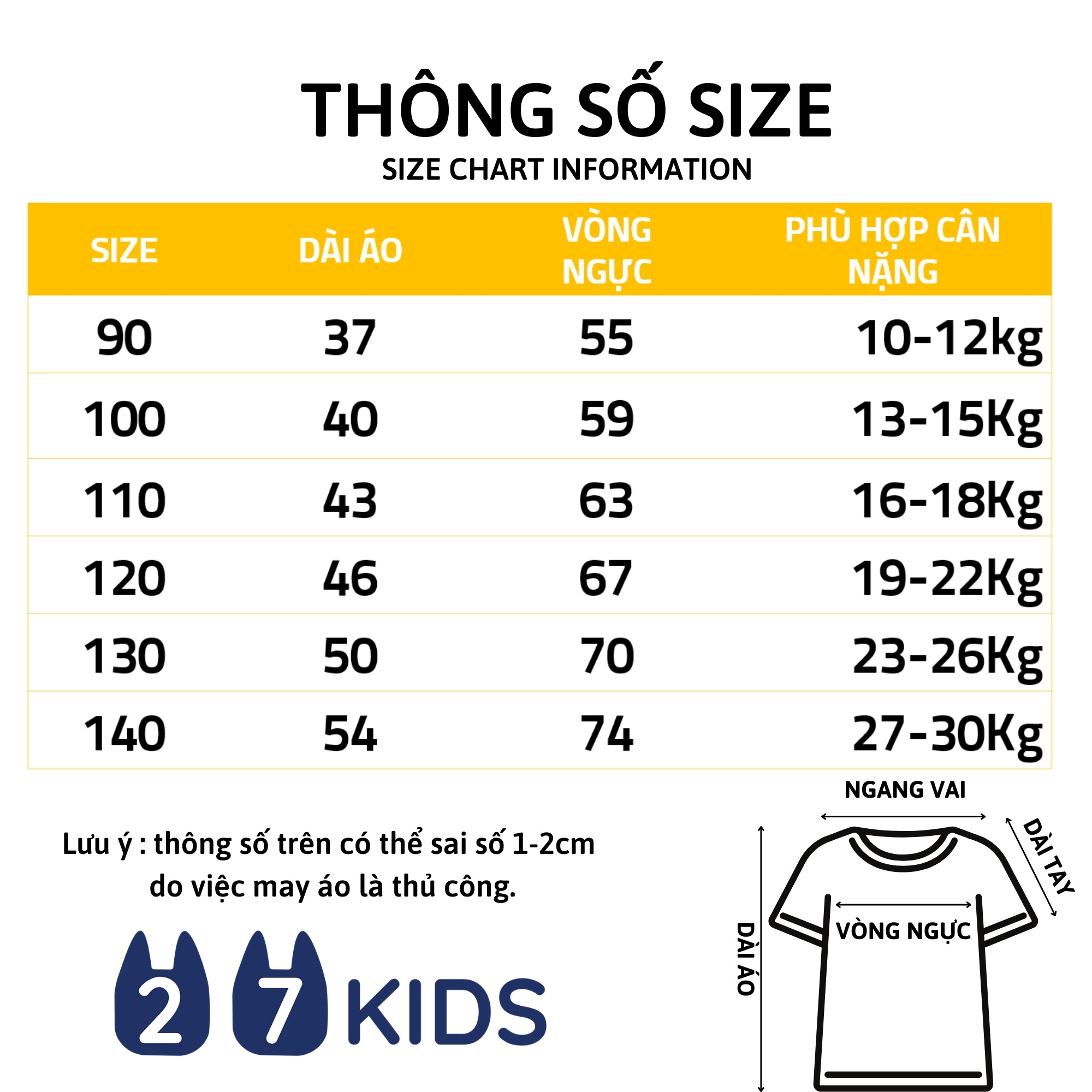 Áo thun bé gái ngắn tay 27Kids áo cộc nữ 100% Cotton cho trẻ từ 2-10 tuổi GSTS4