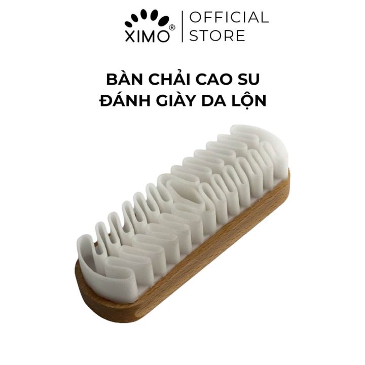 Bàn chải cao su đánh giày, túi, áo da lộn XIMO