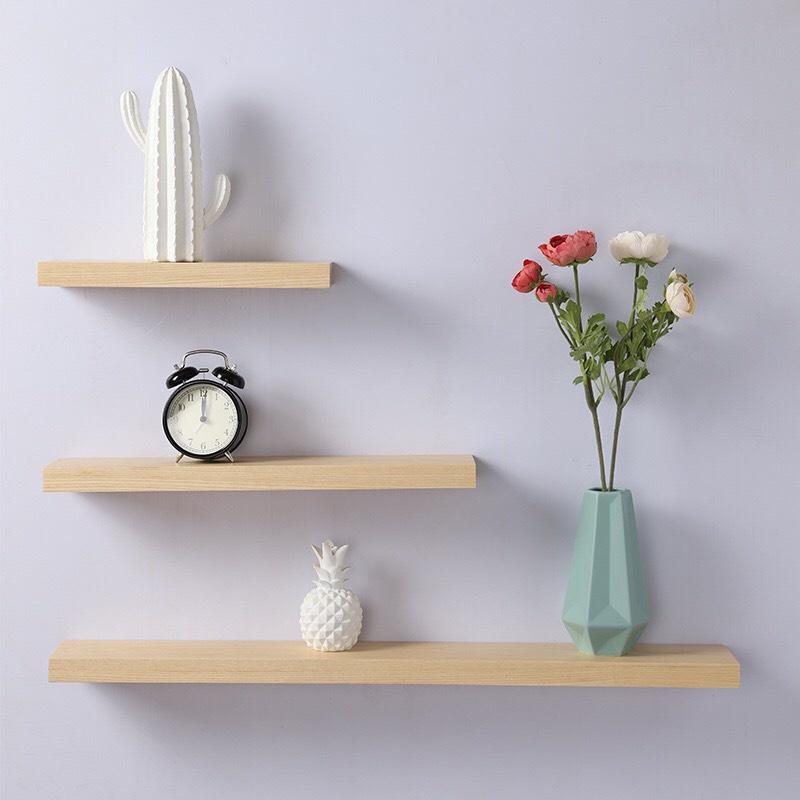 Set 3 Thanh Gỗ Treo Tường Trang Trí - Kệ Gỗ Thông Nhập Khẩu Loại 1 Bền Đẹp