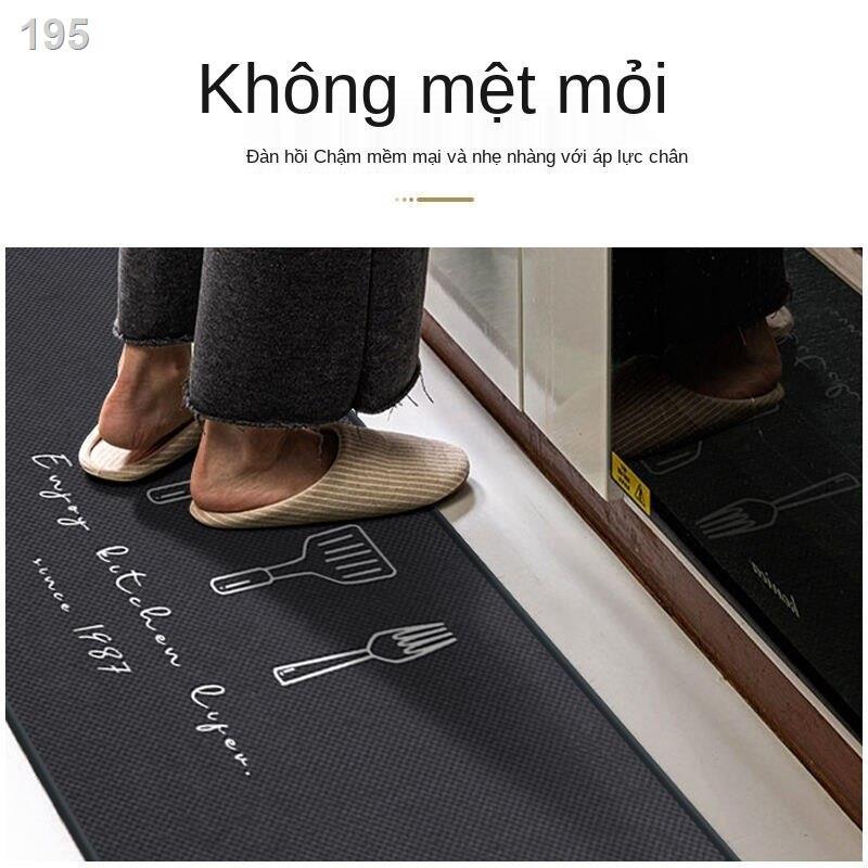 Thảm trải sàn nhà bếp, chống trơn, thấm dầu, nước và dầu gia dụng, lau bụi bẩn, phòng ngủ dài