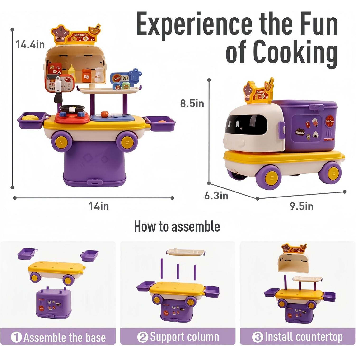 Đồ Chơi Xe Nhà Bếp Lưu Động - Play House Master Chef - Toys&amp;Joys HY-27 (30 Chi Tiết)