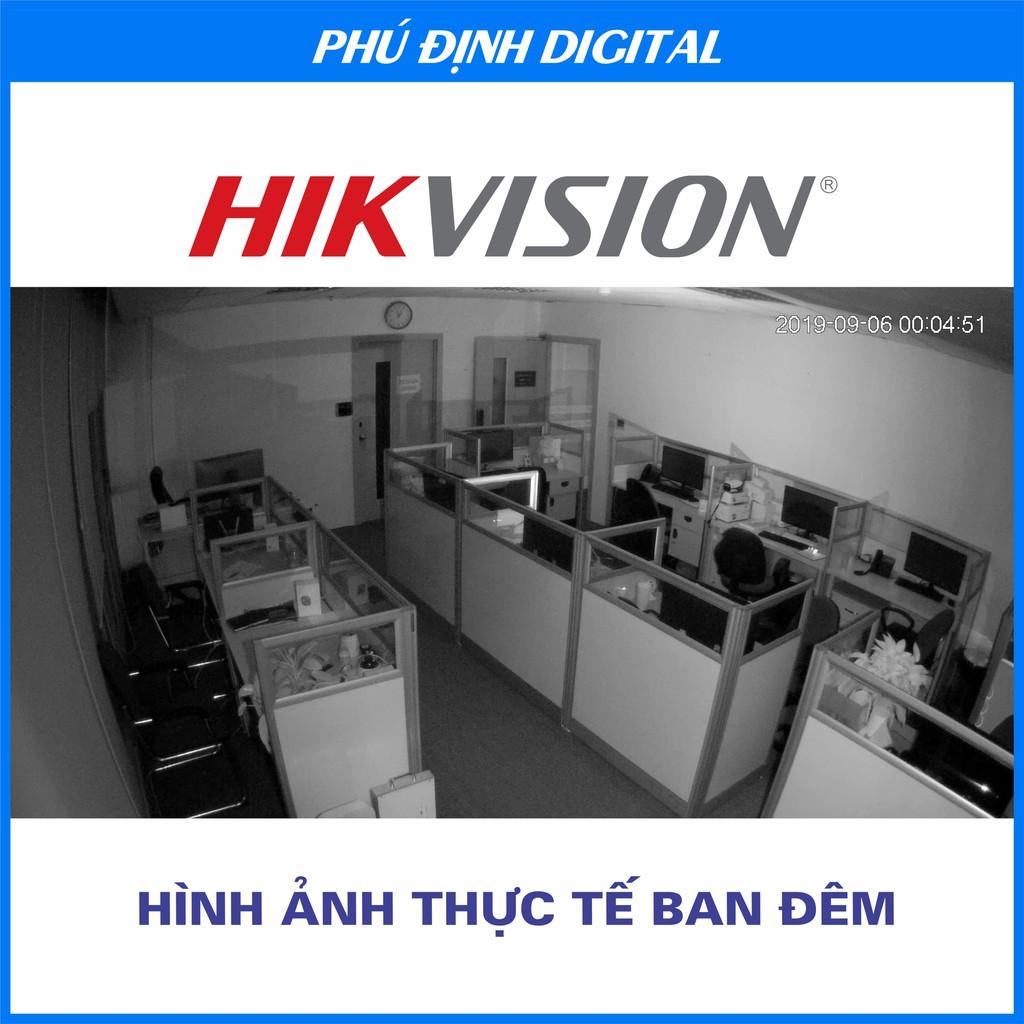 Camera Hikvision quan sát ngoài trong nhà trời chống trộm hồng ngoại - Hàng Chính Hãng