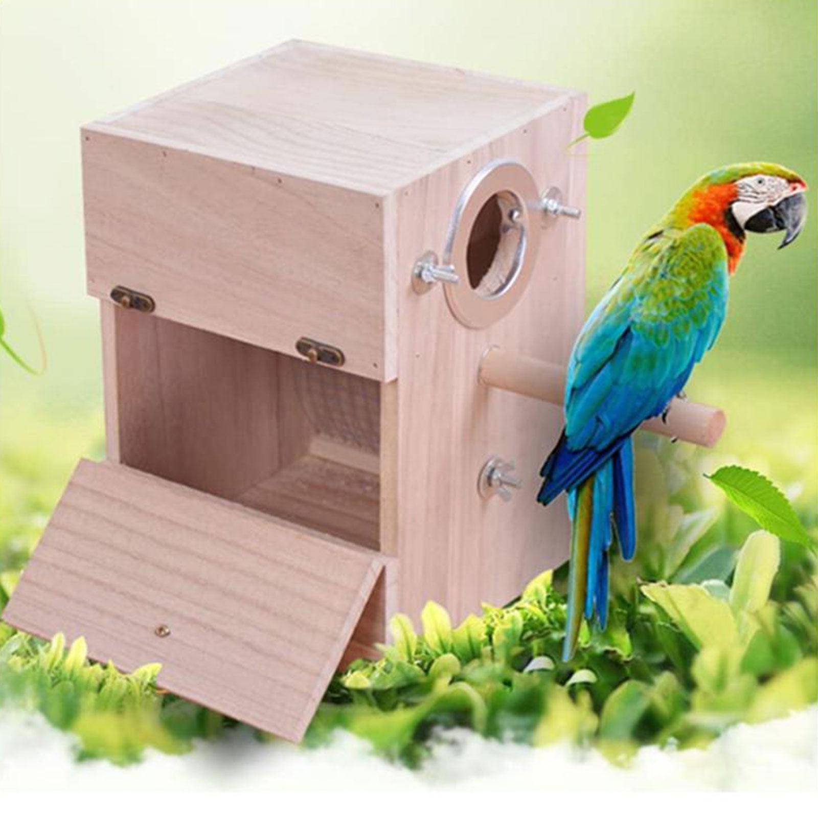 Parrot Breeding Box Parakeet  Bird House Hatching for Lovebirds