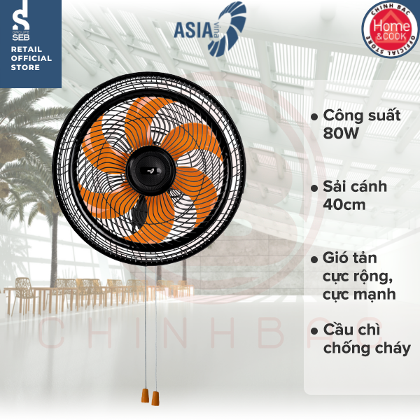 Quạt Turbo ASIAvina - Quạt treo turbo ASIAvina LTB1601 - Hàng chính hãng