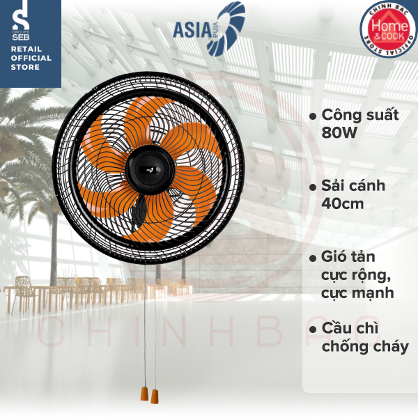 [ASIAvina] Quạt Turbo ASIAvina - Quạt treo turbo ASIAvina LTB1601 - Hàng chính hãng