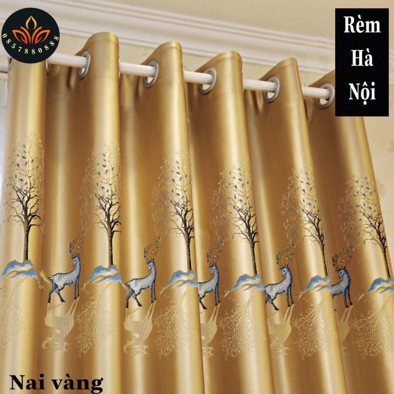 Rèm vải gấm 3d , rèm cửa hoa văn dày