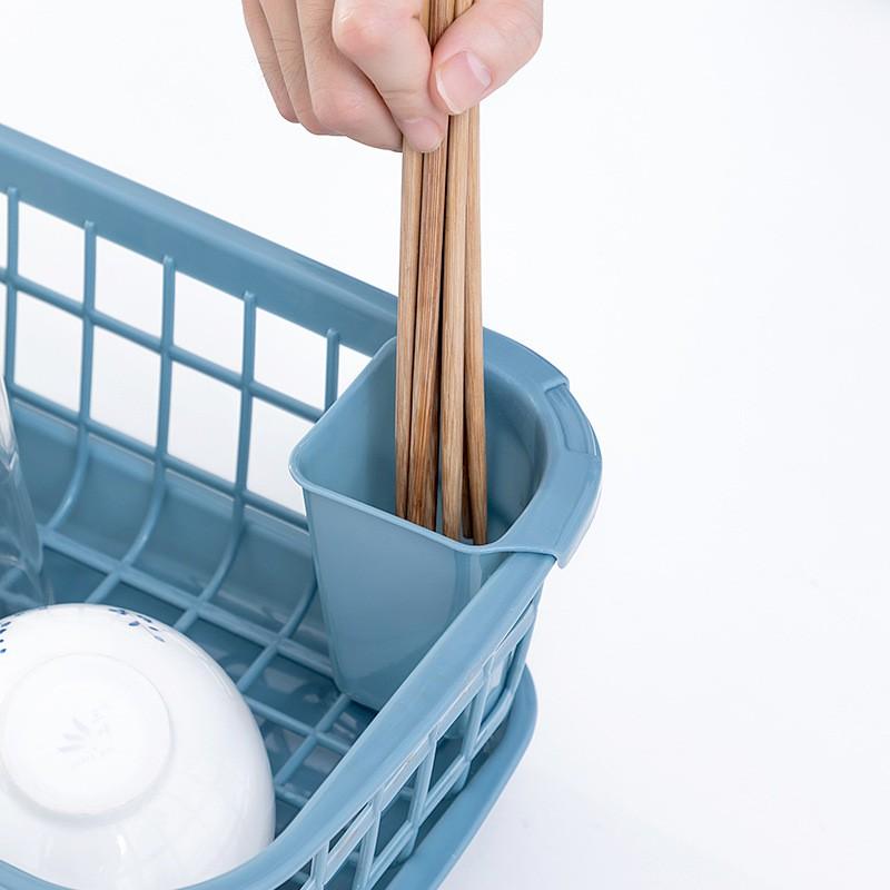 Rổ úp chén dĩa có khay đựng nước