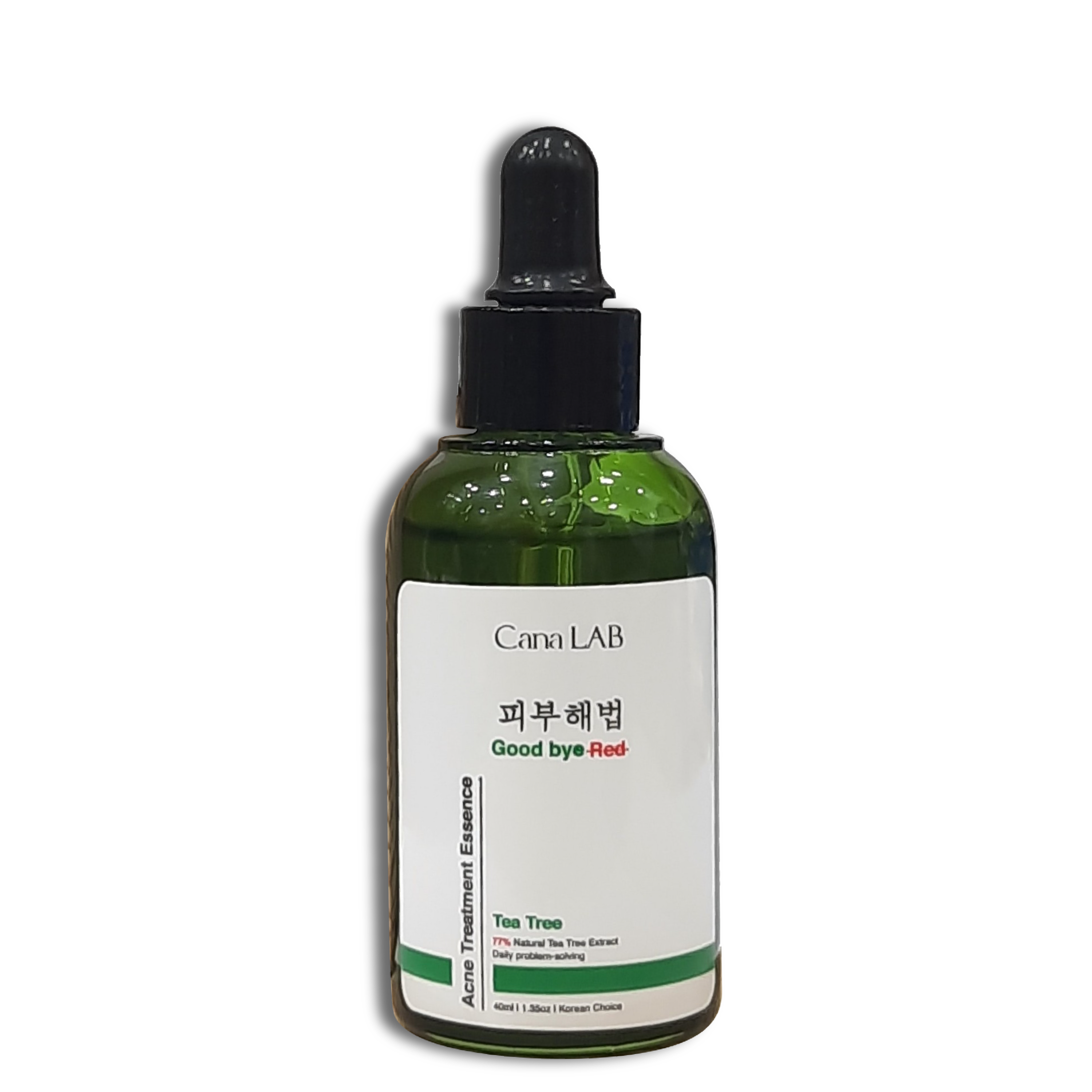 Tinh chất tràm trà làm dịu da, mờ vết thâm và hỗ trợ làm mịn da Cana LAB Tea Tree Good bye RED Acne Treatment Essence