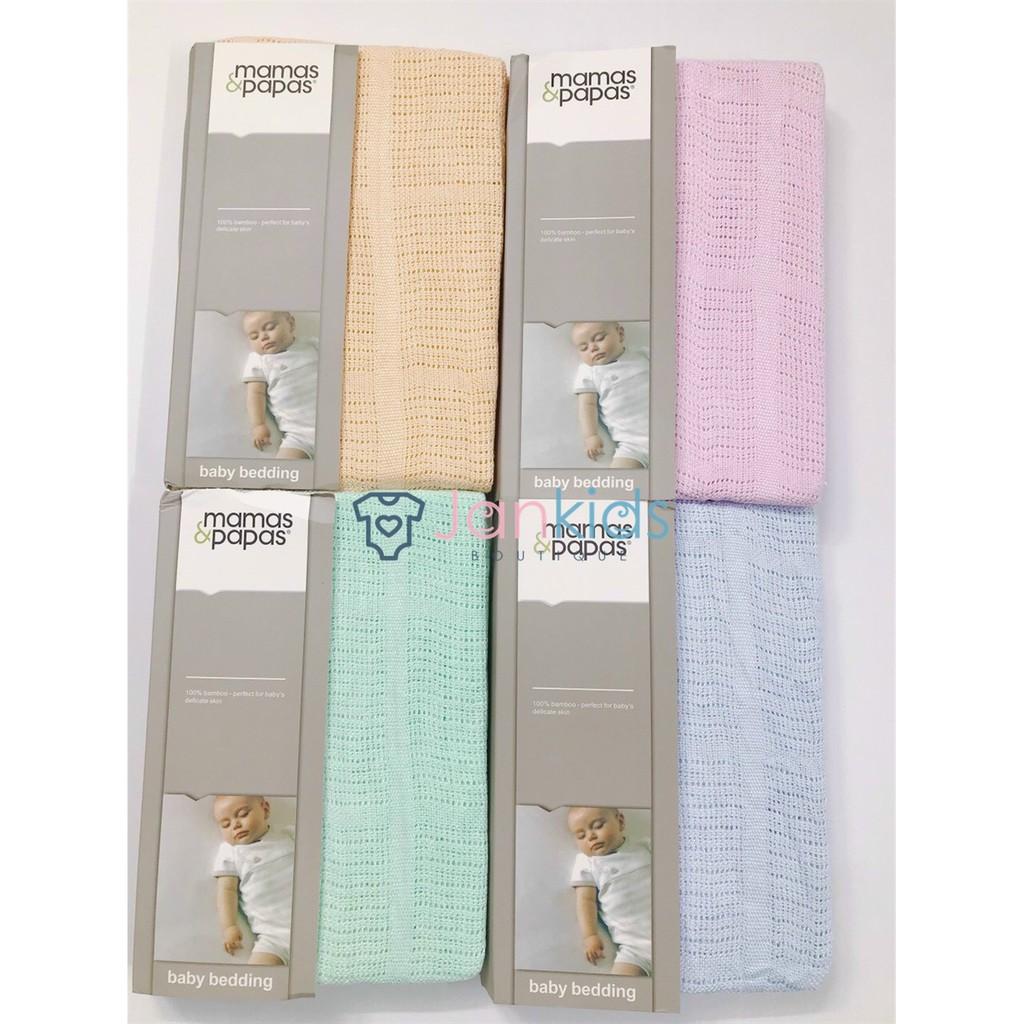 Chăn lưới bamboo sợi tre xuất Anh MAMAS&PAPAS cho bé