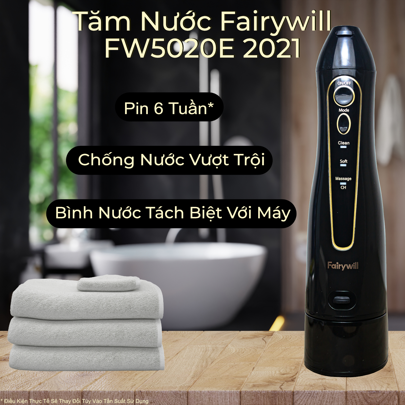 tăm nước cầm tay Fairywill FW5020E