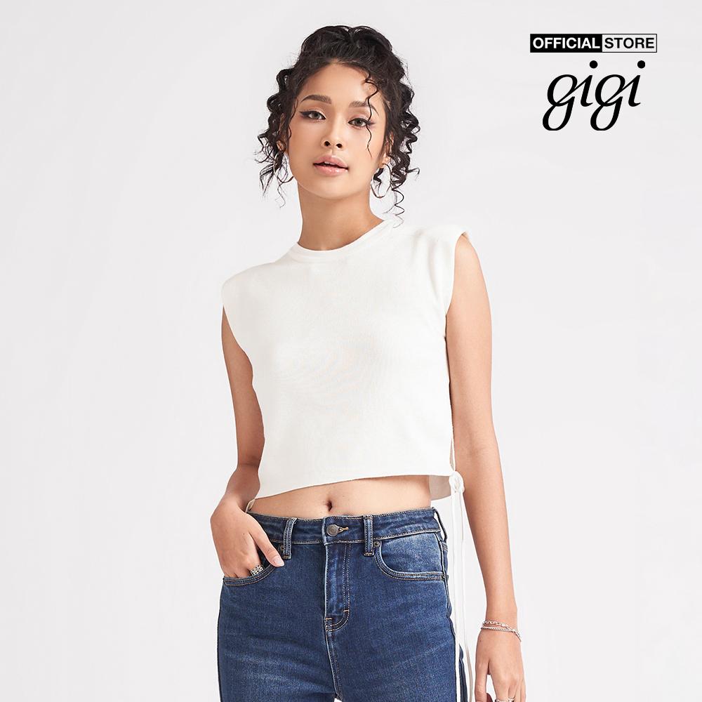 GIGI - Áo croptop nữ sát nách độn vai thời trang G1303K212725