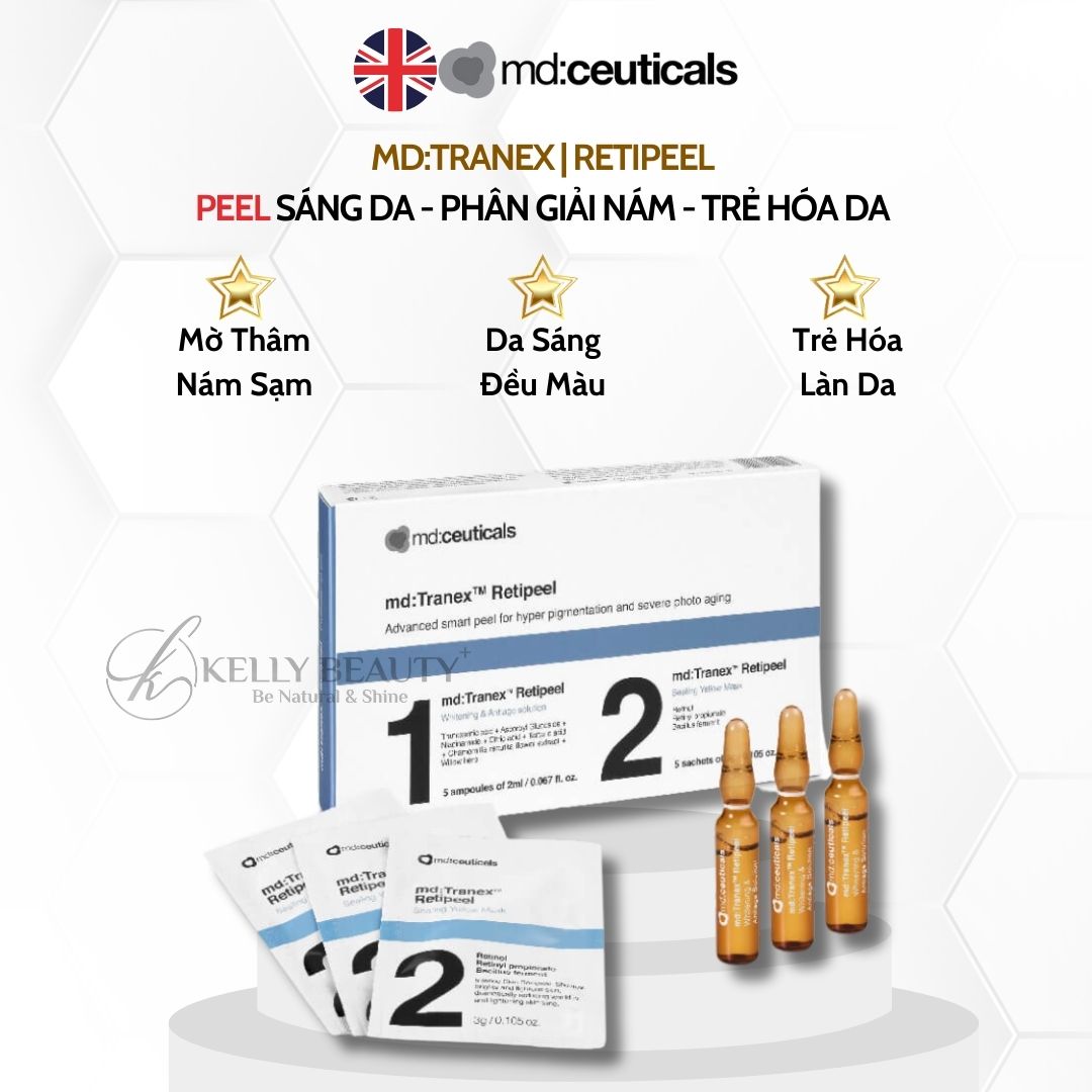 MD:Tranex Retipeel - Peel Sáng Da, Mờ Nám Sạm, Chống Lão Hóa - md:ceuticals | Kelly Beauty