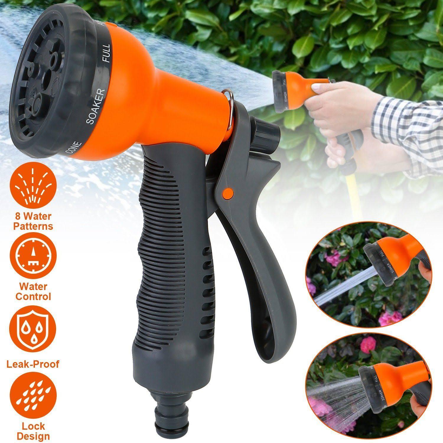 Vòi tưới cây rửa xe đa năng 8 chế độ phun nối nhanh tiện lợi