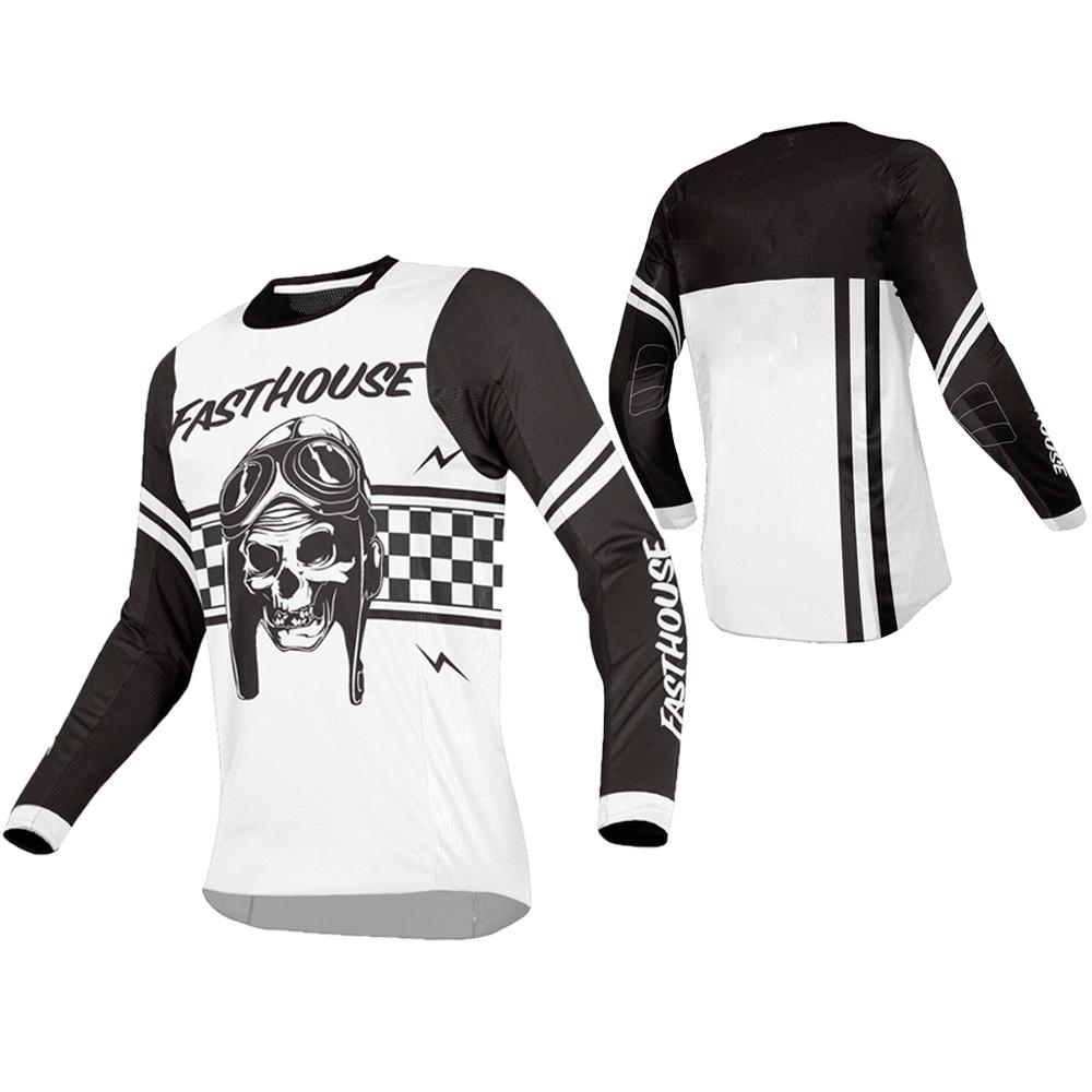 Enduro MTB Đi Xe Đạp Tay Đi Xe Đạp Áo Xuống Dốc Áo Sơ Mi Camiseta Cảo Tháo Áo Thun Mx Xe Đạp Quần Áo Mtb Jersey Color: mtb jersey 13 Size: M