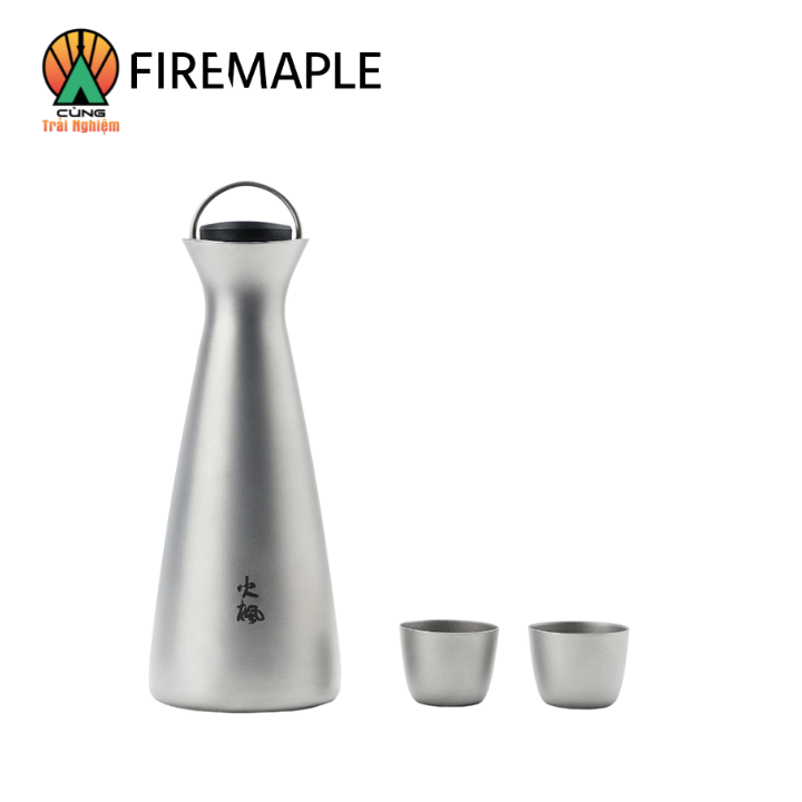 [CHÍNH HÃNG] - Bình đựng rượu kèm cốc Titanium 450ml Fire Maple 450ml FMP-BINH 2