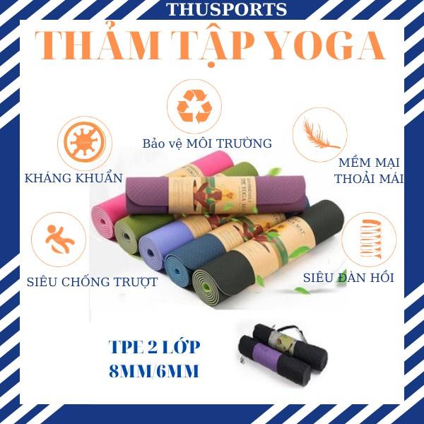 Thảm Tập Yoga Chống Trượt 2 Lớp