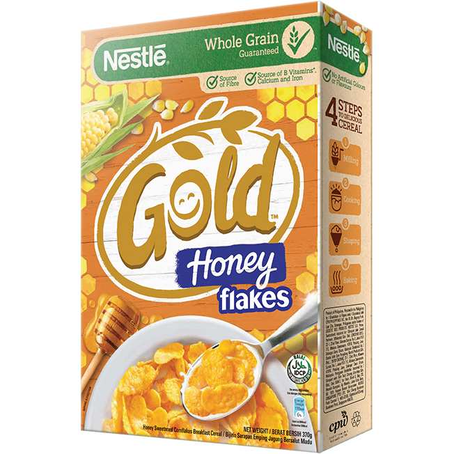 Ngũ Cốc Ăn Sáng Bắp Và Mật Ong Nestlé Honey Gold Flakes (370g)
