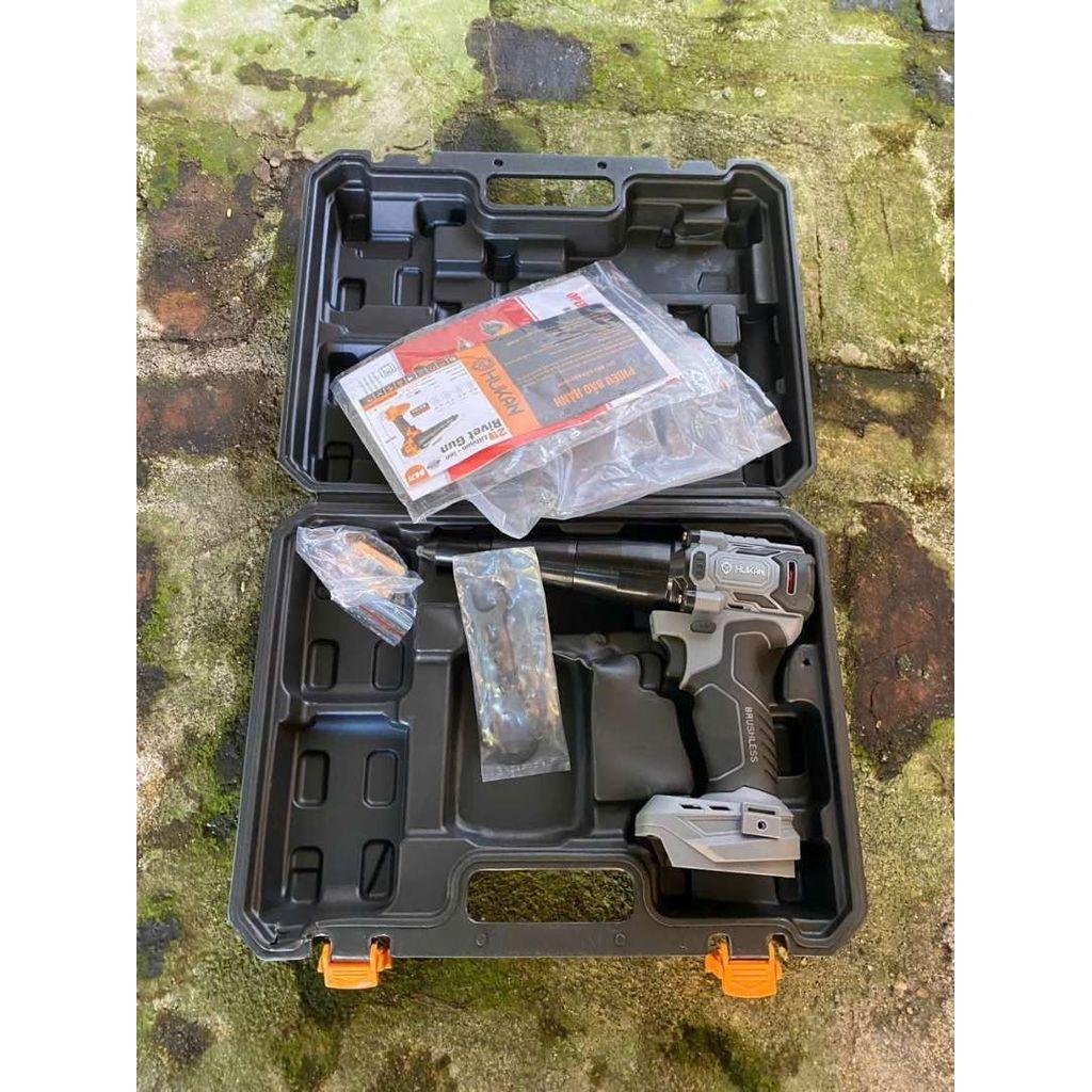 MÁY RÚT ĐINH TÁN HỘP NHỰA 1000NM 20MM 2 PIN 1 SẠC G1-RD10K HUKAN -HÀNG CHÍNH HÃNG