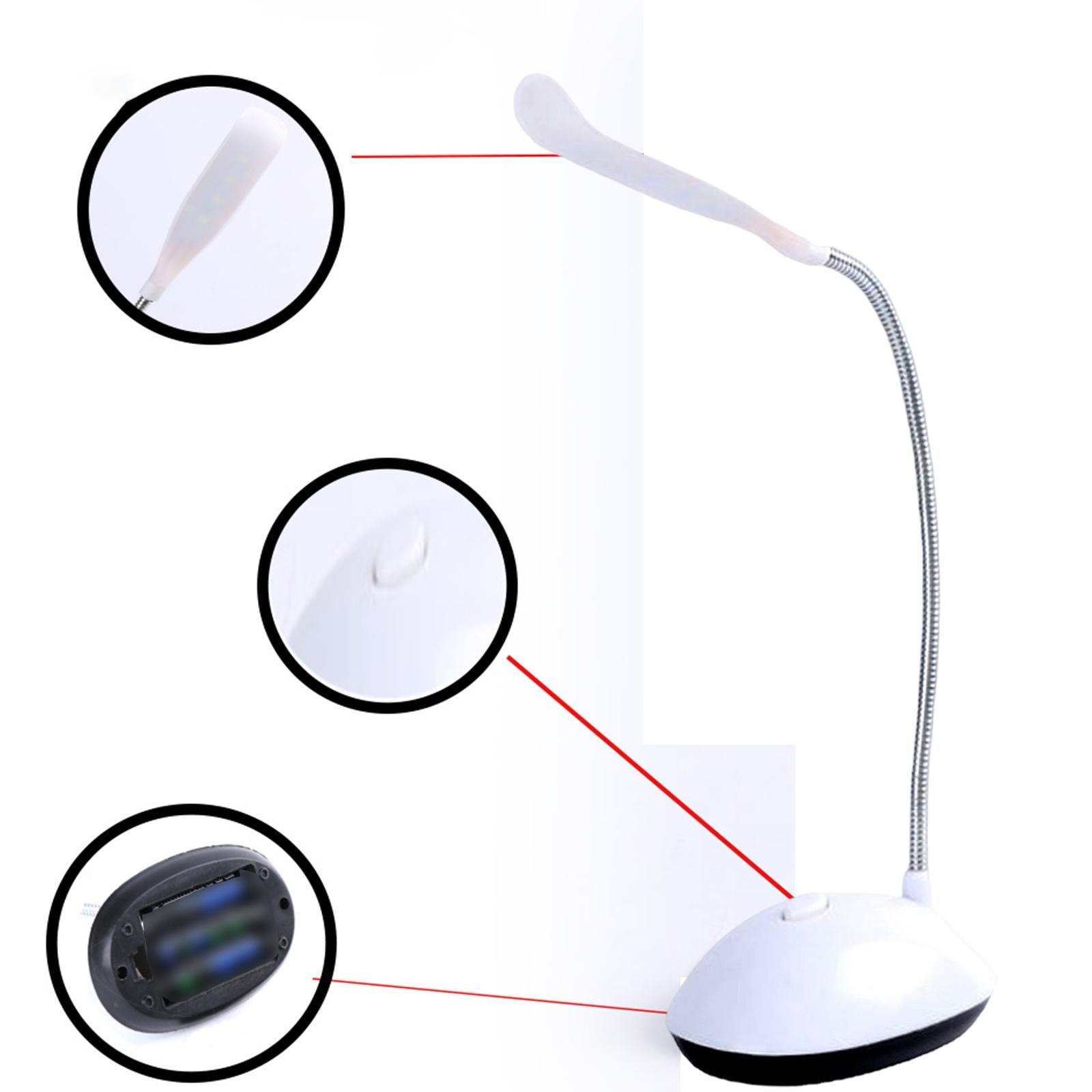 Desk Light Table Lamp Reading Lamp Bedside Lamp Flexible Eye Caring for Living Room Bedroom