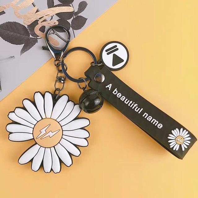 Móc Khoá Hoa Cúc GD cao su Ulzzang