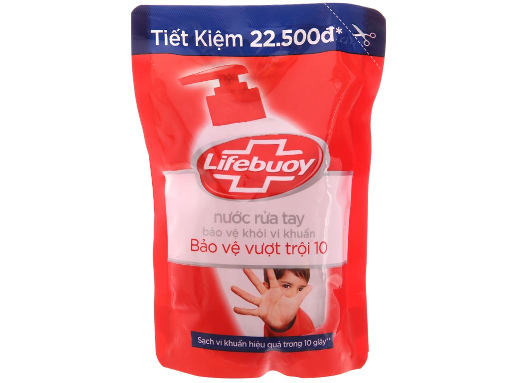 LIFEBUOY nước rửa tay bạc bảo vệ 400g (túi)