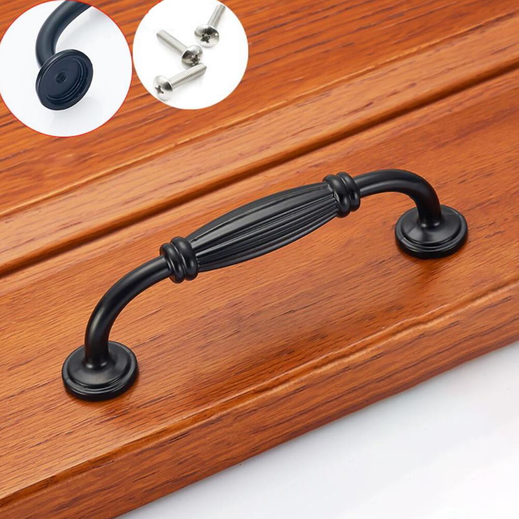 Tủ Hợp Kim Màu đen Tủ Cửa Kéo Xử Lý đồ Nội Thất Gia đình Phần Cứng Cửa