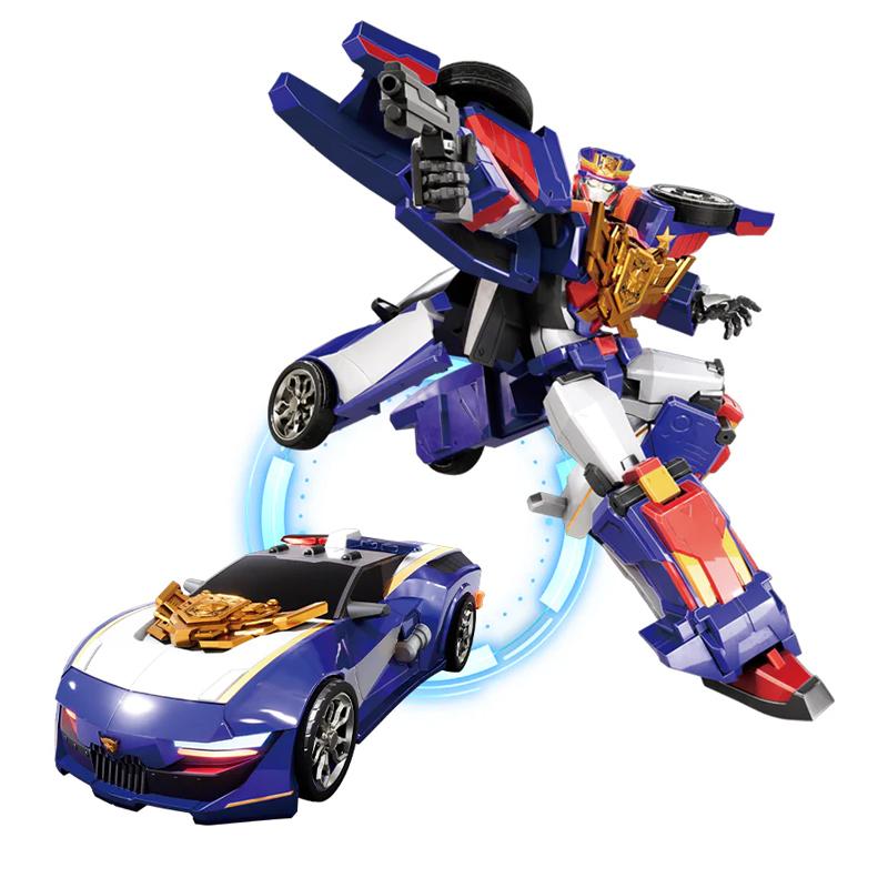 Đồ Chơi Siêu Xe Biến Hình Robot Cảnh Sát Oai Vệ Storm Chaser - Miniforce 505010