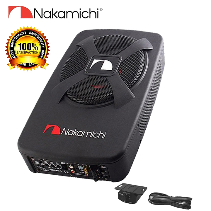 Bộ Loa SUB siêu trầm đặt gầm ghế xe ô tô, thương hiệu Nhật Bản NAKAMICHI NBF8.1A - Hàng Chính Hãng
