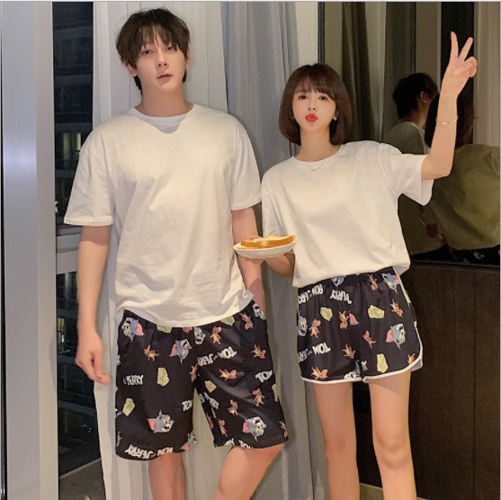 Set đồ ngủ đôi short họa tiết Tom &amp; Jerry dễ thương  S003