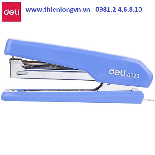 Dập ghim số 10 Deli - 0229 màu xanh